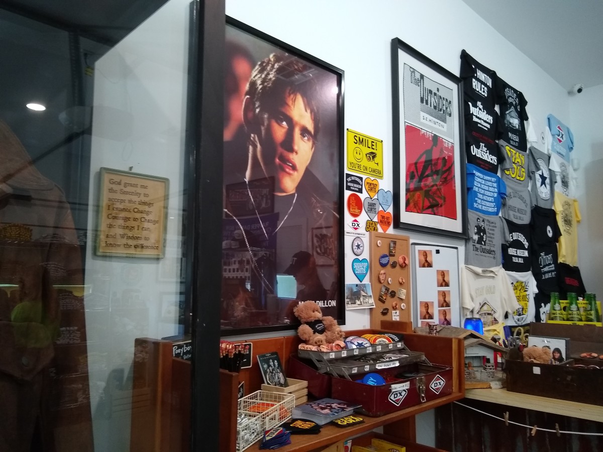 A corner of the gift shop. 